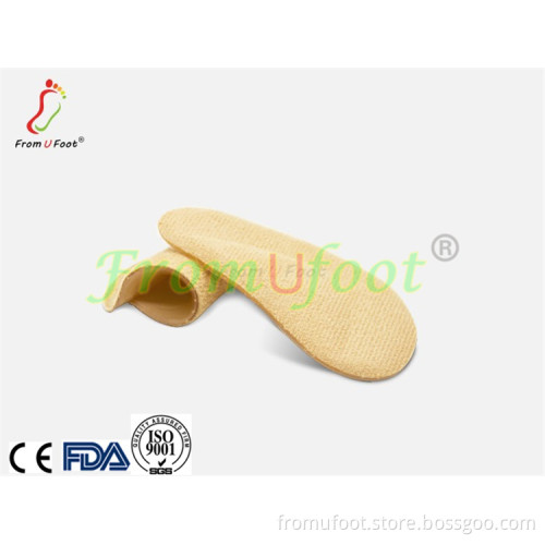 Footinsole ZRWE07 Arch Support Insoles Pu Gel Foot Massage Suede Insoles for Fallen Arches